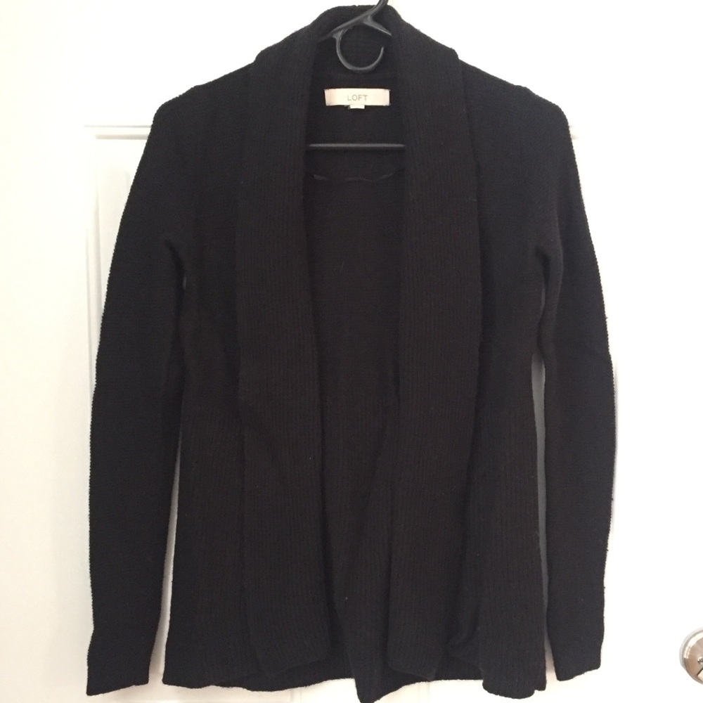 Shawl Collar Open Cardigan Sweater